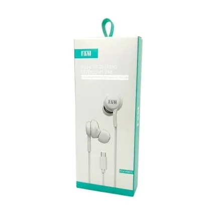Fone Tipo C Fam FCA-E087C Branco